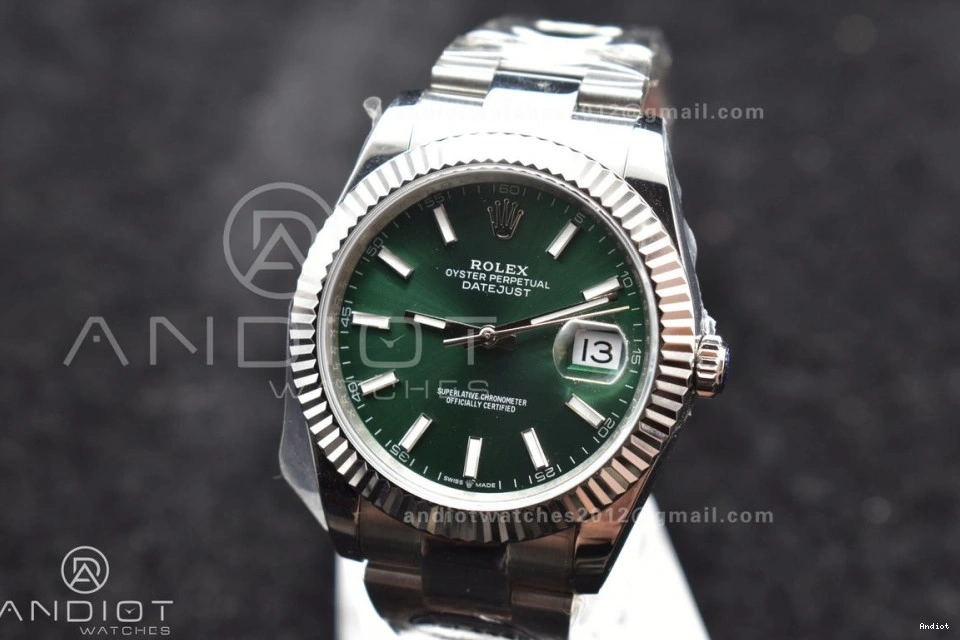 126334 SA3235 1:1 41 DIWF Steel Green Dial on Best Bracelet Oyster Sundust 904L DateJust Edition 0123